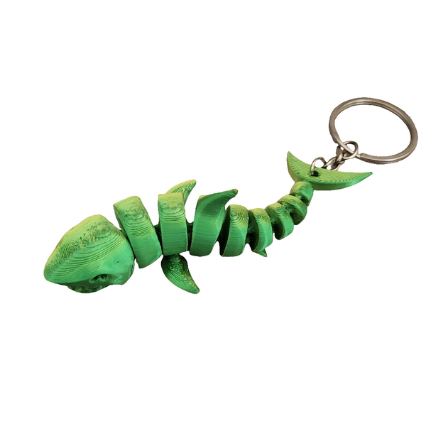 3D printed movable Shark keyring