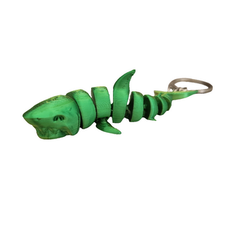 3D printed movable Shark keyring