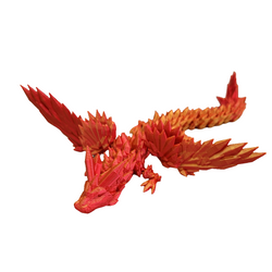 Buy multicolor-2 3D printed movable winged Dragon