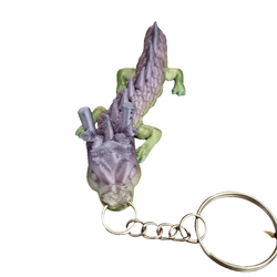 Buy multicolor-5 3D printed movable Dragon keyring