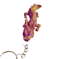 Buy multicolor-6 3D printed movable Dragon keyring