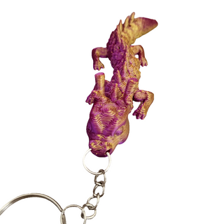 Buy multicolor-6 3D printed movable Dragon keyring