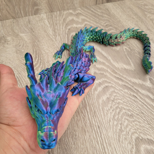 3D printed movable XXL Dragon